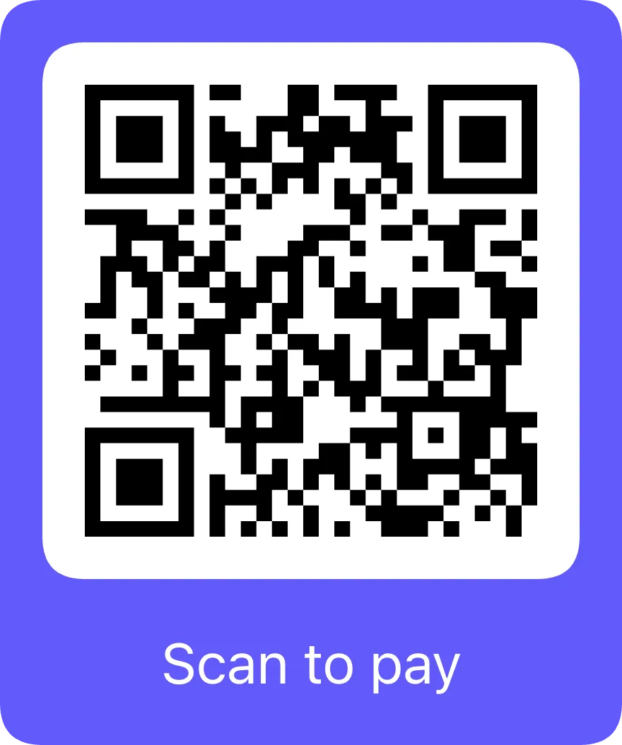 QR code to pay Starmaker Marketing by card with Stripe