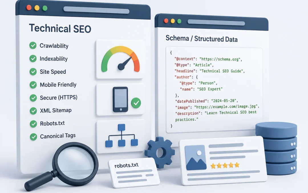 How Technical SEO and Schema Help Websites Appear in AI Search Results