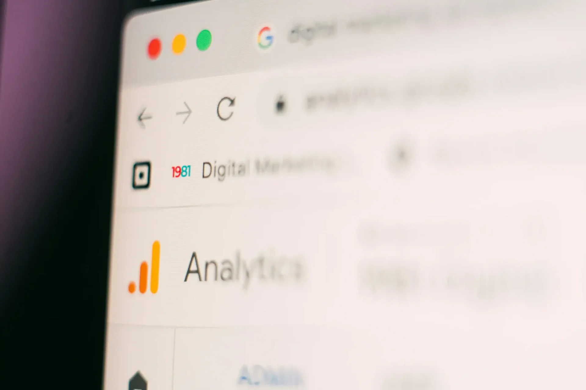 Google analytics Google search results page with Analytics and Digital Marketing results visible